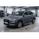 Боковые Подножки RedLine Black (2 шт., Алюминий) для Hyundai Kona 2017-2023 гг