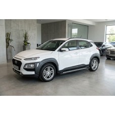 Бокові пороги New Vision Black (2 шт., алюміній) для Hyundai Kona 2017-2023 рр