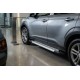 Боковые Подножки New Vision Grey (2 шт., Алюминий) для Hyundai Kona 2017-2023 гг