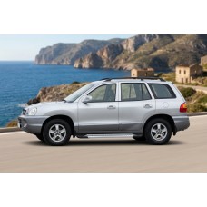 Бокові пороги New Vision Grey (2 шт., алюміній) для Hyundai Santa Fe 1 2000-2006 рр