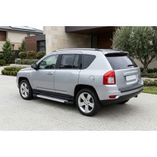 Бокові пороги New Vision Grey (2 шт., алюміній) для Jeep Compass 2006-2016 рр