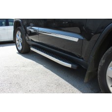 Бокові пороги BlackLine (2 шт., Алюміній) для Jeep Grand Cherokee WK2 2010-2021 рр