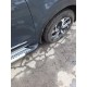 Боковые пороги Vision New Grey (2 шт., алюминий) для Kia Sportage 2015-2021 гг