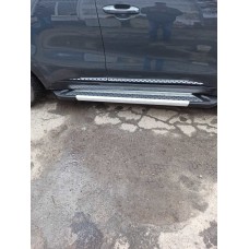 Бокові пороги New Vision Grey (2 шт., алюміній) для Kia Sportage 2015-2021 рр