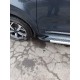 Боковые пороги Vision New Grey (2 шт., алюминий) для Kia Sportage 2015-2021 гг
