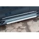 Боковые Подножки New Vision Grey (2 шт., Алюминий) для Kia Sportage 2015-2021 гг