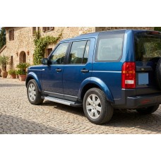 Бокові пороги New Vision Grey (2 шт, алюміній) для Land Rover Discovery III 2004-2009 рр