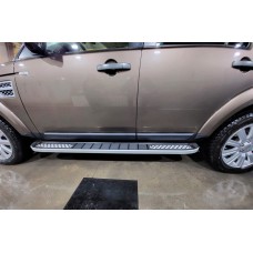 Боковые Подножки Tayga V2 (2 шт., Алюминий) для Land Rover Discovery III 2004–2009 гг