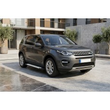 Бокові пороги Allmond Grey (2 шт., Алюміній) 2014-2019 для Land Rover Discovery Sport 2014- рр