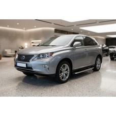 Бокові пороги BlackLine (2 шт, алюміній) для Lexus RX 2009-2015 рр
