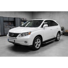 Бокові пороги RedLine V1 (2 шт, алюміній) для Lexus RX 2009-2015 рр