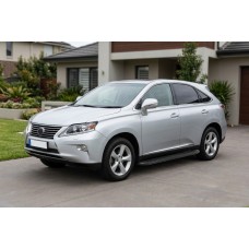 Боковые Подножки Tayga Black (2 шт, Алюминий) для Lexus RX 2009-2015 гг