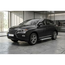 Бокові пороги New Vision Grey (2 шт, алюміній) для Lexus RX 2009-2015 рр