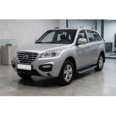 Бокові пороги BlackLine (2 шт., алюміній) для Lifan X60 2011- рр