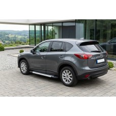 Боковые Подножки New Vision Grey (2 шт., Алюминий) для Mazda CX-5 2012-2017 гг