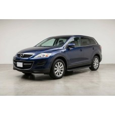 Бокові пороги Tayga Black (2 шт., алюміній) для Mazda CX-9 2007-2016 рр