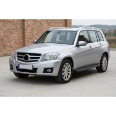 Боковые Подножки Tayga Black (2 шт., Алюминий) для Mercedes GLK сlass X204 2008-2015 гг