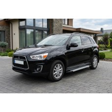Боковые Подножки New Vision Grey (2 шт., Алюминий) для Mitsubishi ASX 2010-2023 гг