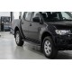 Боковые Подножки Tayga Black (2 шт., Алюминий) для Mitsubishi L200 2006-2015 гг