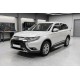 Боковые Подножки New Vision Grey (2 шт., Алюминий) для Mitsubishi Outlander 2012-2021 гг