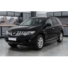 Боковые Подножки Tayga Black (2 шт., Алюминий) для Nissan Murano 2008-2014 гг