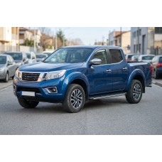 Бокові пороги BlackLine (2 шт., алюм.) для Nissan Navara/NP300 2016- рр