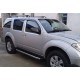 Боковые пороги BlackLine (2 шт, алюм.) для Nissan Pathfinder R51 2005-2014 гг