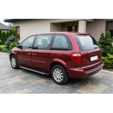 Бокові пороги Maya V1 (2 шт., алюміній) для Chrysler Voyager 2001-2007 рр