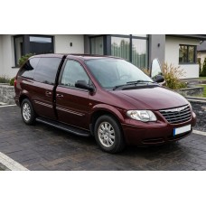 Бокові пороги Bosphorus Black (2 шт., алюміній) для Chrysler Voyager 2001-2007 рр