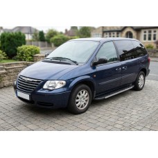 Бокові пороги Duru (2 шт., алюміній) для Chrysler Voyager 2001-2007 рр