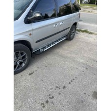 Бокові пороги Sunrise (2 шт., алюміній) для Chrysler Voyager 2001-2007 рр