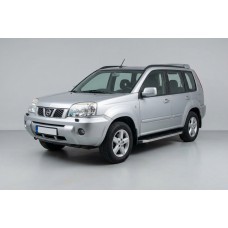 Бокові пороги BlackLine (2 шт., алюм.) для Nissan X-trail T30 2002-2007 рр