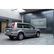 Боковые Подножки New Vision Black (2 шт., Алюминий) для Nissan X-trail T30 2002-2007 гг