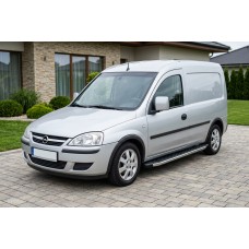 Бокові пороги BlackLine (2 шт., алюм.) для Opel Combo 2002-2012 рр