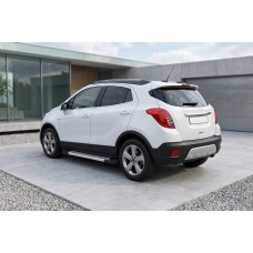 Боковые Подножки New Vision Grey (2 шт., Алюминий) для Opel Mokka 2012-2021 гг