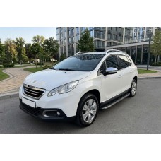 Бокові пороги BlackLine (2 шт., алюміній) для Peugeot 2008 2013-2019 рр