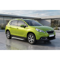 Бокові пороги New Vision Grey (2 шт., алюміній) 2014-2016 для Peugeot -2016 рр