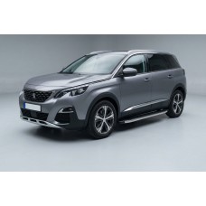 Боковые Подножки BlackLine (2 шт., Алюминий) для Peugeot 5008 2016-2023 гг