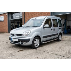 Боковые Подножки BlackLine (2 шт., Алюминий) для Renault Kangoo 1998-2008 гг