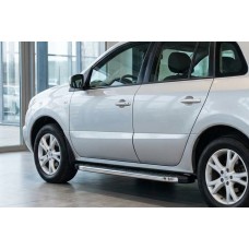 Боковые Подножки BlackLine (2 шт., Алюминий) для Renault Koleos 2008-2016 гг
