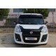 Козирьок на лобове скло (чорний глянець, 5мм) для Fiat Doblo II 2010-2022 рр
