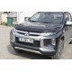 Дефлектор капота (2019-2025, EuroCap) для Mitsubishi L200 рр