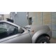 Козирьок на лобове скло (чорний глянець, 5мм) для Nissan NP300 1999-2015