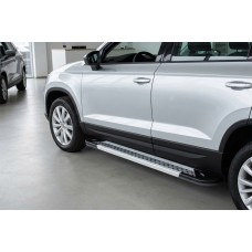 Бокові пороги New Vision Grey (2 шт., алюміній) для Seat Ateca 2016- рр