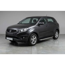 Боковые Подножки BlackLine (2 шт., Алюминий) для SsangYong Korando 2010-2019 гг