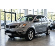Боковые Подножки Tayga V2 (2 шт., Алюминий) для SsangYong Korando 2010-2019 гг