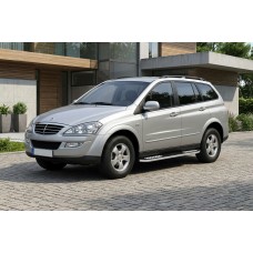 Бокові пороги Tayga V2 (2 шт., алюміній) для SsangYong Kyron 2005-2014 рр