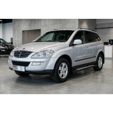 Боковые пороги New Vision Black (2 шт., алюминий) для SsangYong Kyron 2005-2014 гг