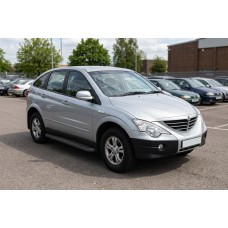 Бокові пороги Tayga Black (2 шт., алюміній) для SsangYong Action 2005-2018 рр