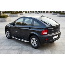 Боковые Подножки Tayga V2 (2 шт., Алюминий) для SsangYong Action 2005-2018 гг